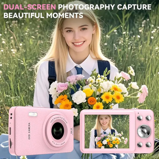 Portable 1080P Digital Camera, Auto Focus, 16X Zoom, 32GB SD – Beginner Friendly Camera