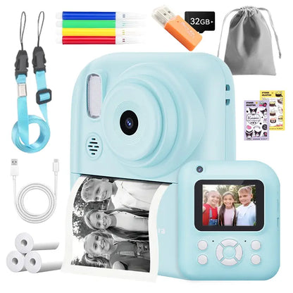 5-in-1 DIY Instant Camera – Print Photos, Record Video, Play Music & Games, Portable Fun Device