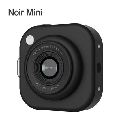 Mini Pocket Vlog Camera, 1080P, Y2K Design, 32GB SD & Key Clip – Portable Teens Camera