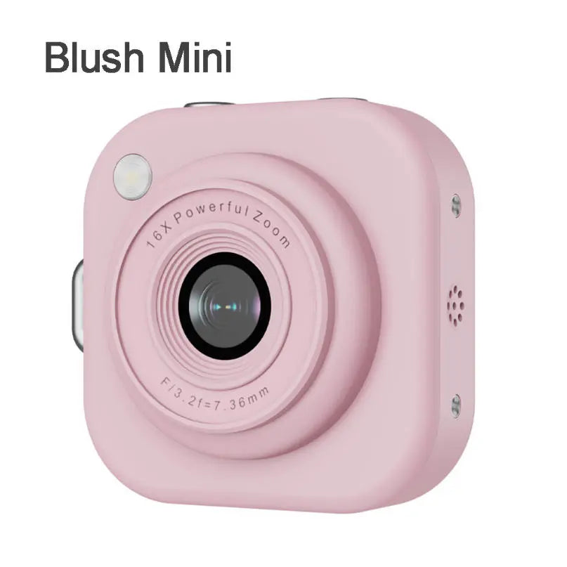 Mini Pocket Vlog Camera, 1080P, Y2K Design, 32GB SD & Key Clip – Portable Teens Camera