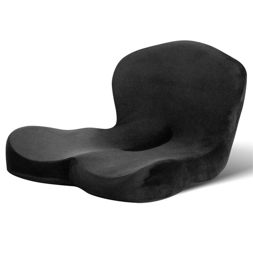 Alcedo Ergonomic Seat Cushion – Memory Foam Office Chair & Car Cushion with Tailbone Support, Pressure Relief Design and Washable Cover