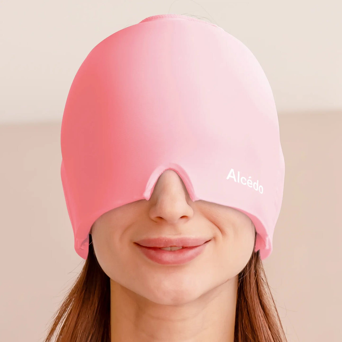 Alcedo Headache Relief Ice Cap – Reusable Hot & Cold Therapy Gel Mask for Migraine, Sinus Pressure, Puffy Eyes and Stress Relaxation